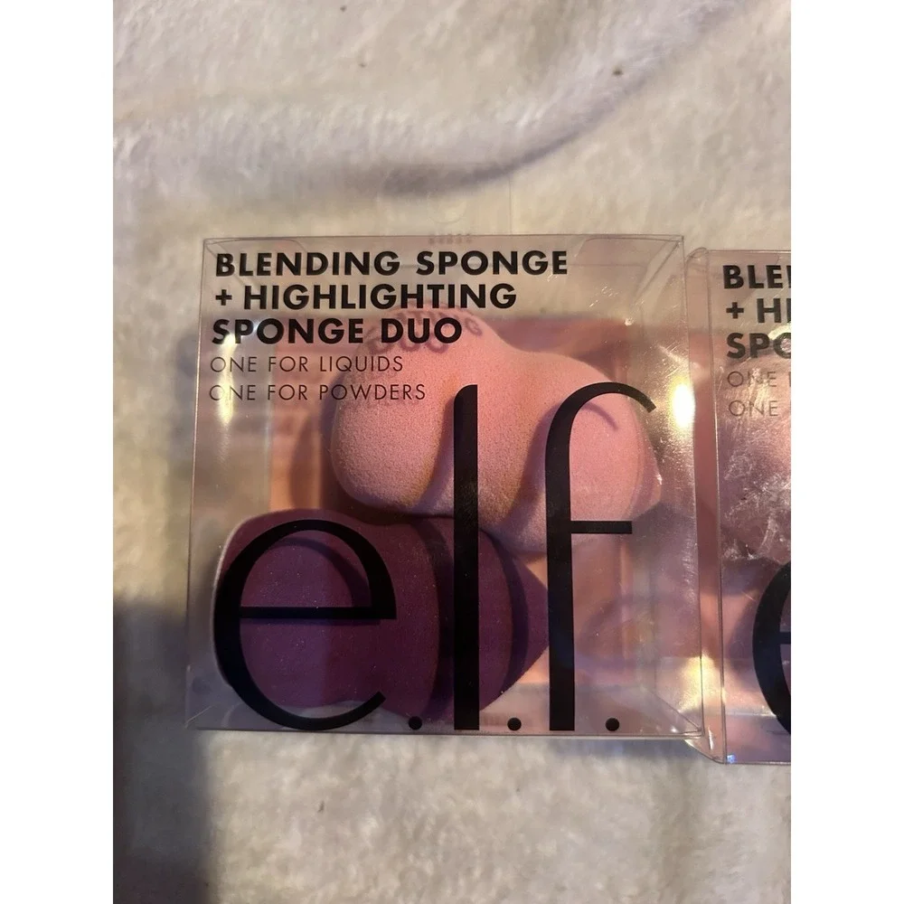 Elf Makeup Blending Sponge Duo Pack New! Lot Of Two!